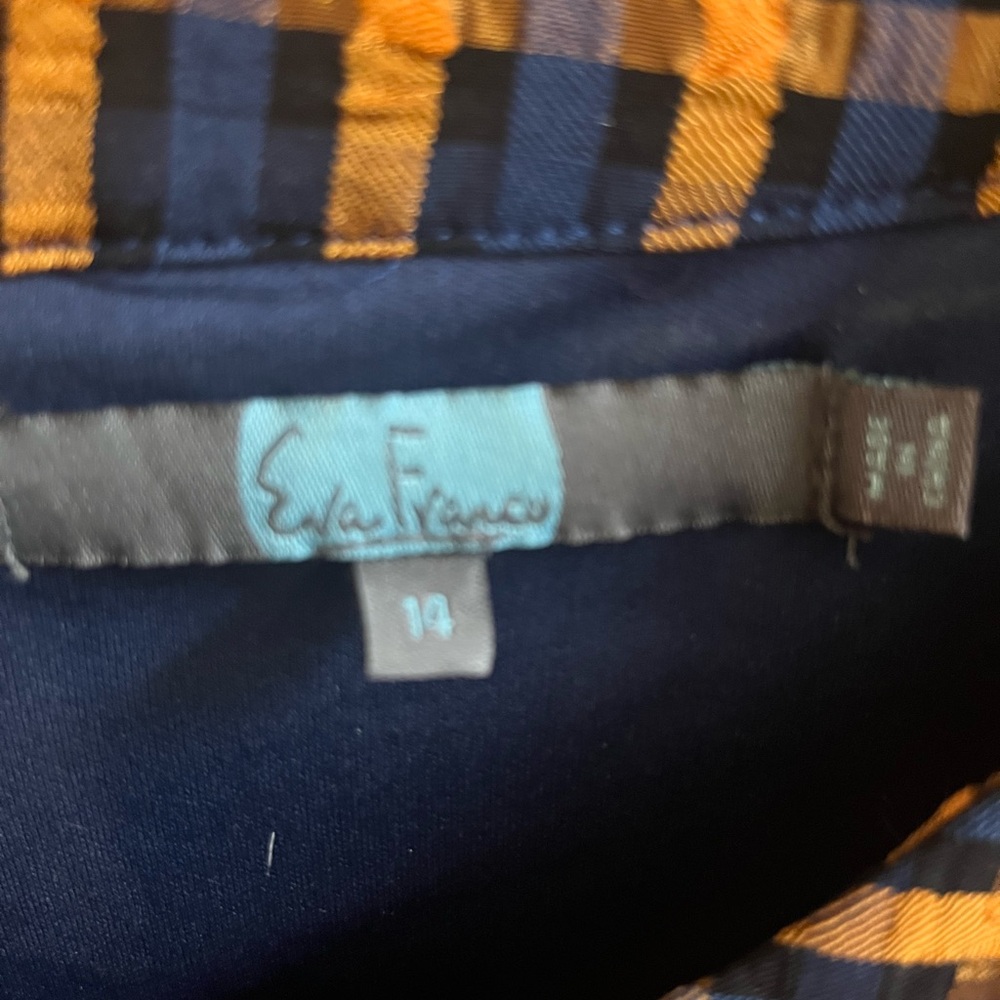 Puffy Sleeve Plaid Top - Picture 5 of 6